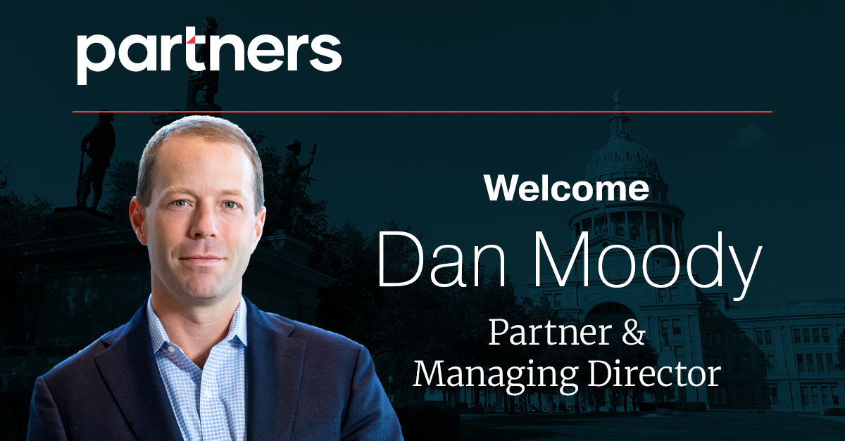 Partners hires Dan T. Moody to spearhead new land fund investment strategy